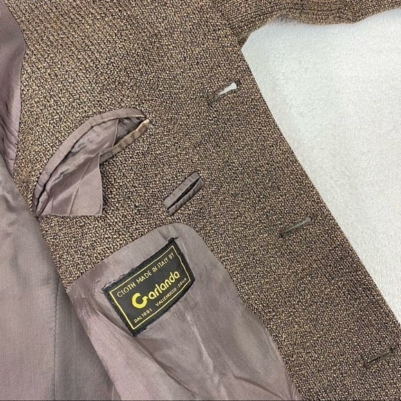 Pronto-Uomo Men's 44 R Firenze 3 Button Sport Coat Blazer Suit Jacket Wool Italy - Picture 7 of 14